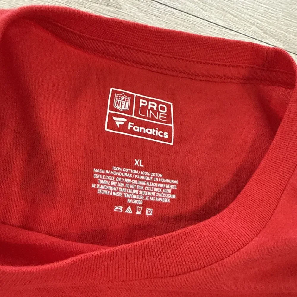New England Patriots Shirt 2016 AFC Champions NFL Pro Line Fanatics Red Men's XL